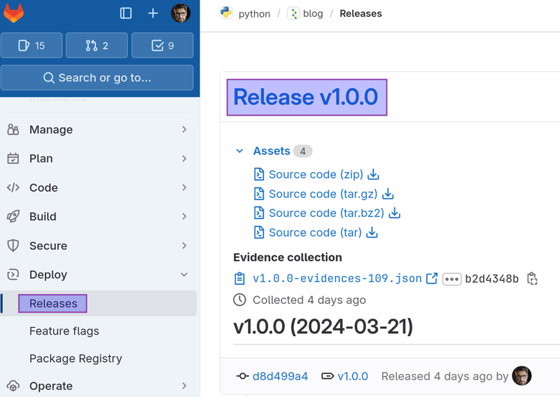 release gitlab