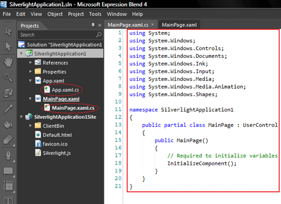 code-behind